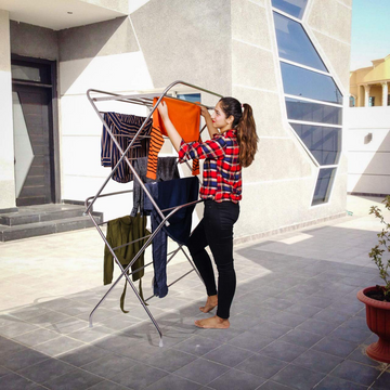 PARASNATH Prime Stainless Steel 12 Rods Extra Large Foldable Cloth Dryer/Clothes Drying Stand - Made in India