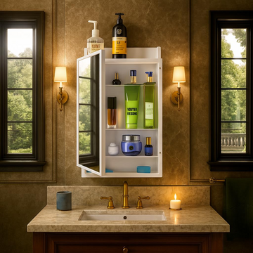 Parasnath Strong and Heavy Rich Look Bathroom Cabinet with Mirror (Made in India) - PARASNATH