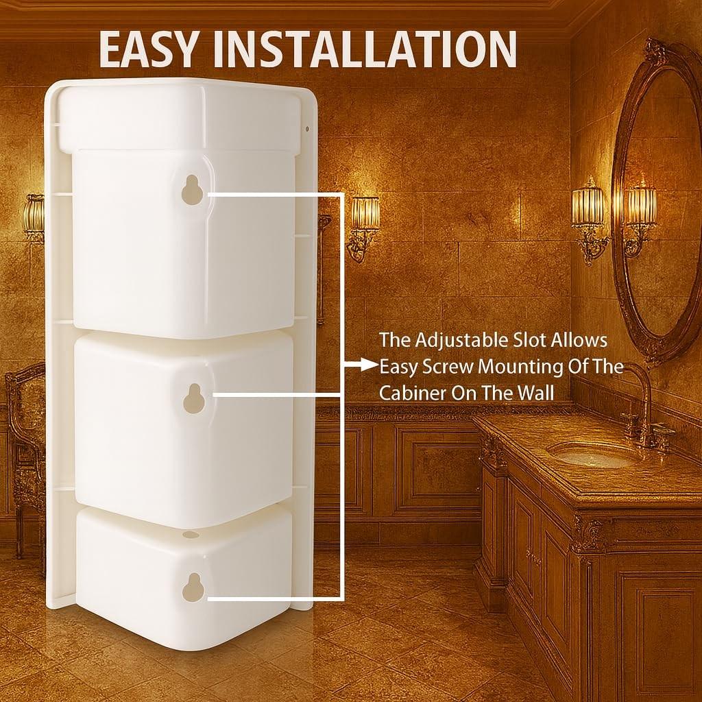 PARASNATH Big Crystal Corner Cabinet Shelf