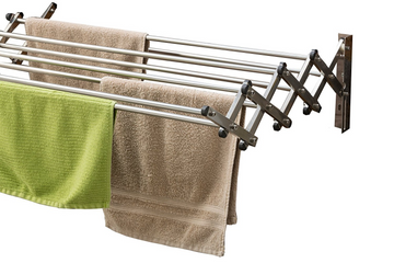 PARASNATH 24 inch Wall Stainless Steel Clothes Drying Stand - 2 Feet - PARASNATH