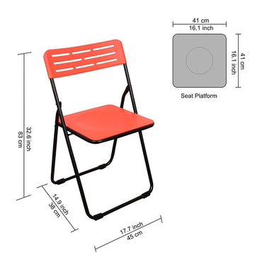 Parasnath Heavy Multipurpose Folding Plastic Chair - Colour Randomly Selected - PARASNATH