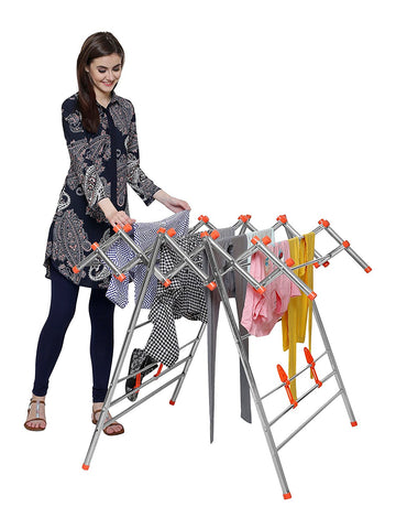 PARASNATH Lotus Stainless Steel Clothes Drying Stand - PARASNATH