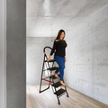 PARASNATH Black Diamond Heavy Folding Ladder With Wide Steps 5 Steps 5.2 Ft - PARASNATH