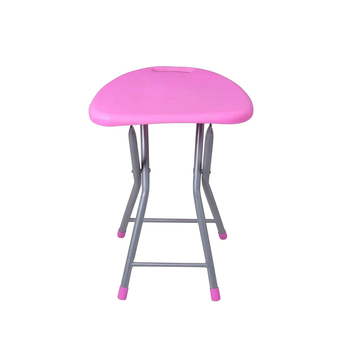 PARASNATH Folding Portable Stool in Pink Color – Compact, Lightweight & Heavy-Duty – Space-Saving Foldable Stool for Adults & Kids – Perfect for Kitchen, Bathroom, Home, Office, Garden & Outdoor Use (Made in India) - PARASNATH