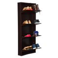 Parasnath Coffee Colour Wall Shoe Rack 4 Shelves Shoes Stand - PARASNATH