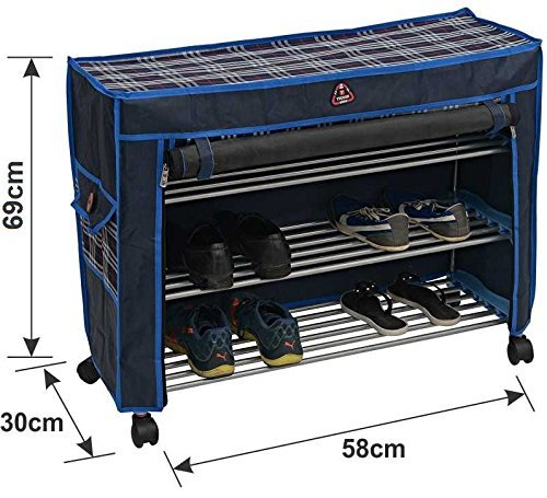 PARASNATH Trendy Cloth Shoe Rack with 3 Shelves - PARASNATH