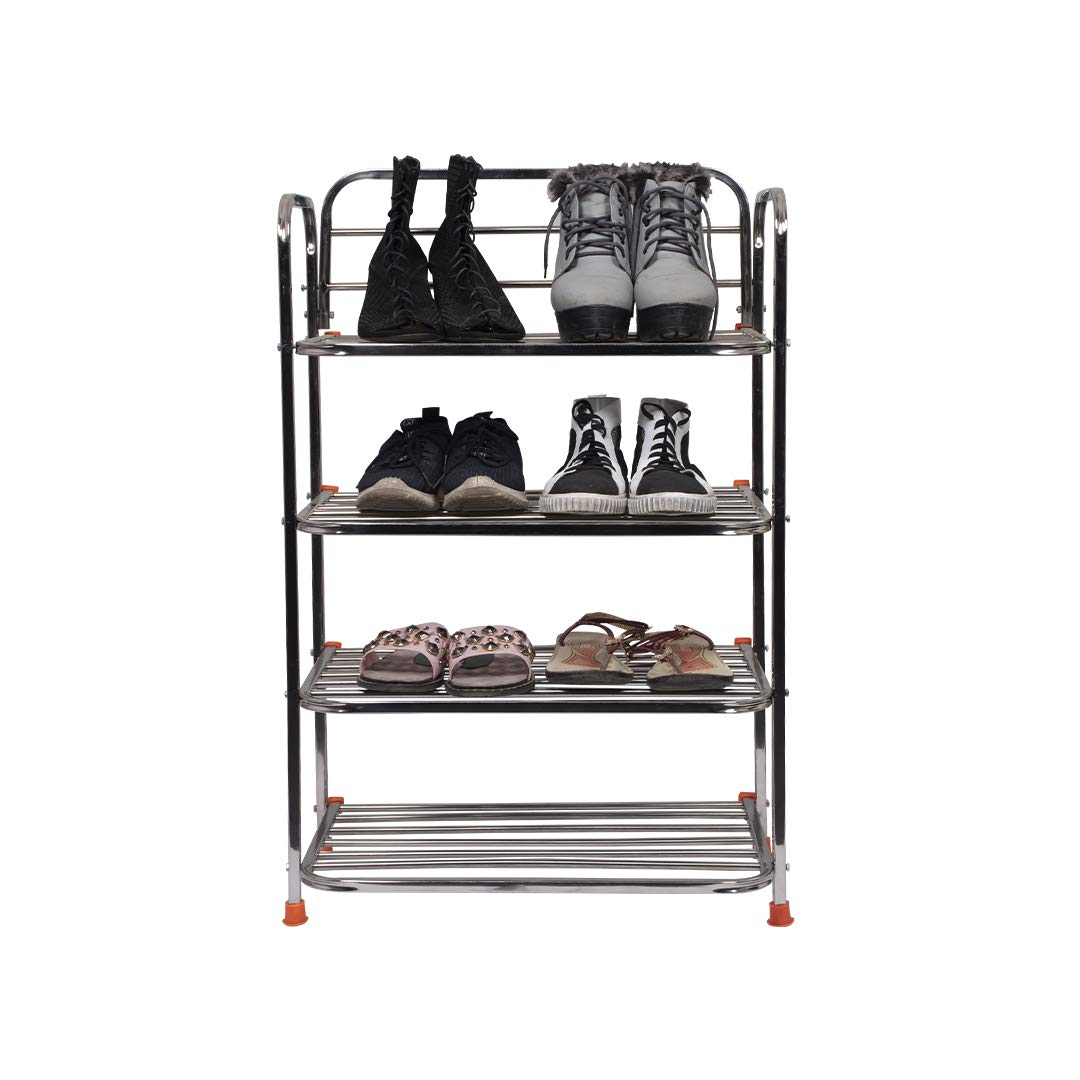 Parasnath 4 Layer Stainless Steel Shoes Stand Rack