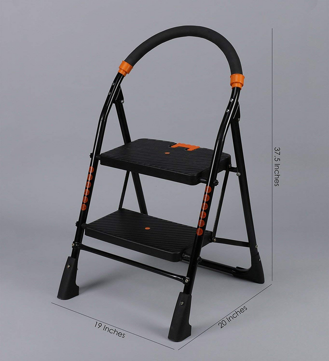 Parasnath Black Diamond Heavy Folding Ladder With Wide Steps 2 Steps 2.7 Ft Ladder - PARASNATH