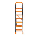 Parasnath Kohinoor 7 Step Heavy-Duty Folding Ladder – Strong Alloy Steel Step Ladder with Wide Anti-Slip Steps, 7.3 Ft Height, Rust-Resistant, Space-Saving Design for Home, Kitchen, Office & Shop Use – Made in India (Orange) - PARASNATH