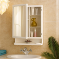 PARASNATH Strong and Heavy New Look Bathroom Cabinet with Cabinet with Mirror - White - PARASNATH