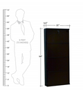Parasnath Coffee Colour Wall Shoe Rack 4 Shelves Shoes Stand - PARASNATH