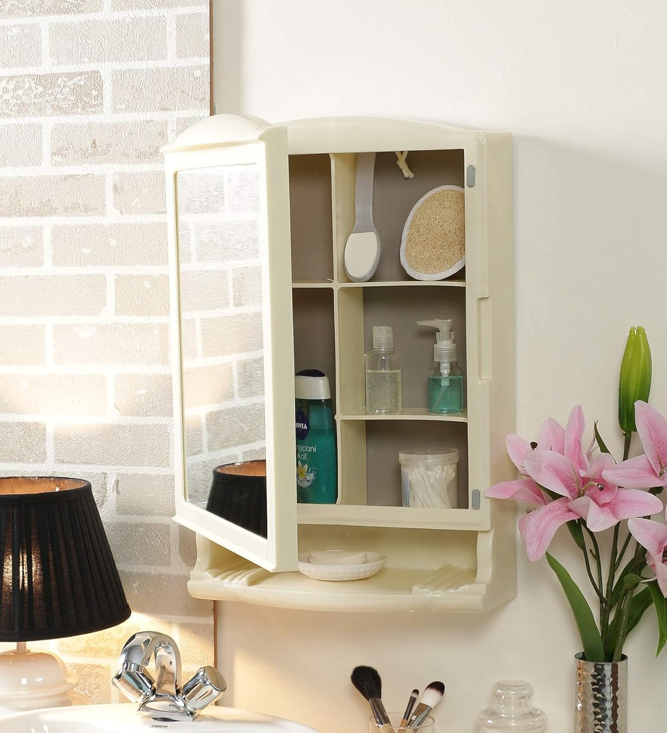 PARASNATH Prime Large Heavy Pride Bathroom Cabinet with Pride Cabinet with Mirror - PARASNATH