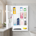 PARASNATH Strong and Heavy New Look Bathroom Cabinet with Cabinet with Mirror - White - PARASNATH