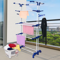 Parasnath Stainless Steel 3 Poll Clothes Drying Stand Wheel - PARASNATH