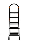 PARASNATH Black Diamond Heavy Folding Ladder With Wide Steps 5 Steps 5.2 Ft - PARASNATH