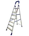 PARASNATH Aluminium Blue Heavy Folding Maple Ladder 7 Step 7.3 Ft - PARASNATH