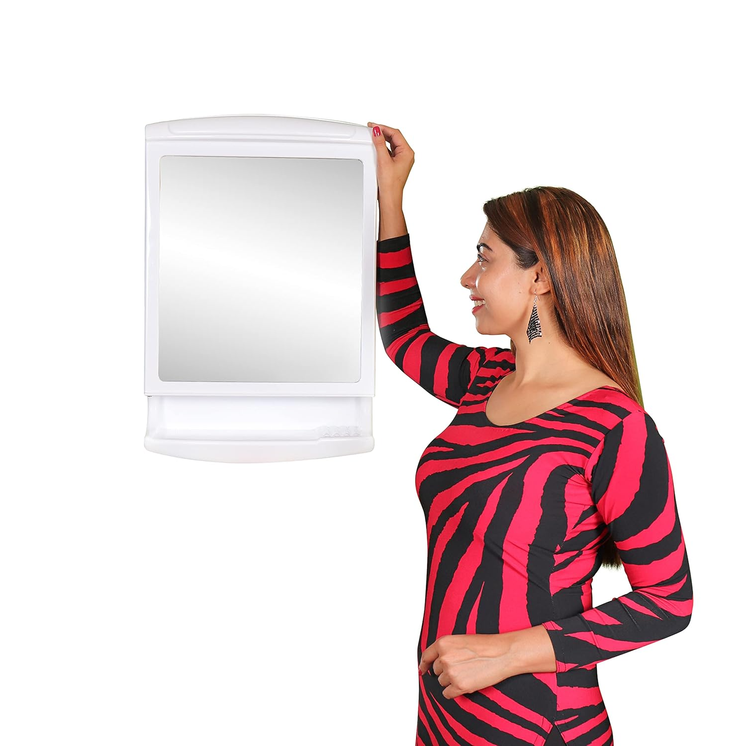 PARASNATH Prime Large Heavy Pride Bathroom Cabinet with Pride Cabinet with Mirror - PARASNATH