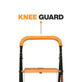 Parasnath Kohinoor 4 Step Heavy-Duty Folding Ladder – Strong Alloy Steel Step Ladder with Wide Anti-Slip Steps, 4.2 Ft Height, Rust-Resistant, Space-Saving Design for Home, Kitchen, Office & Shop Use – Made in India (Orange) - PARASNATH