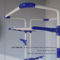 Parasnath Stainless Steel 3 Poll Clothes Drying Stand Wheel - PARASNATH