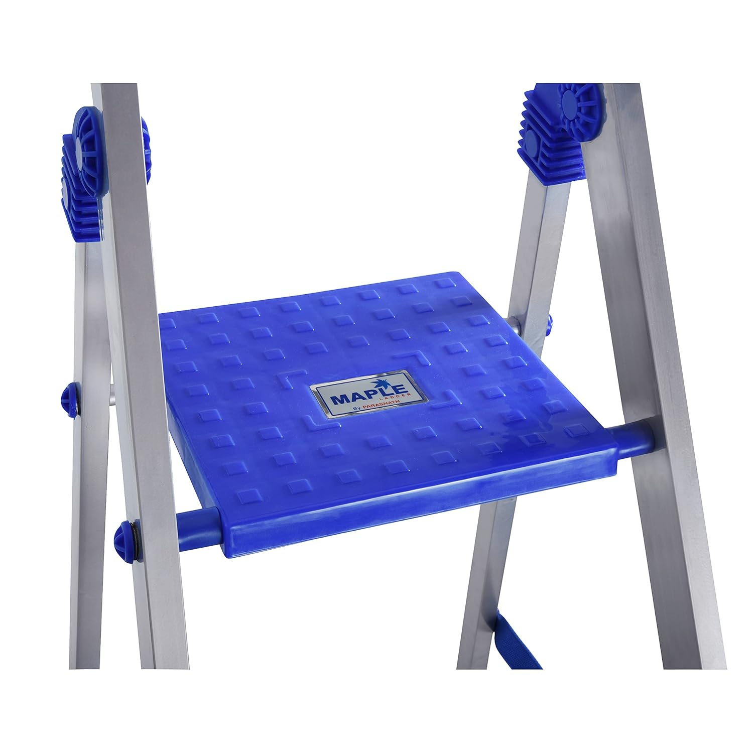 PARASNATH Aluminium Blue Heavy Folding Maple Ladder 7 Step 7.3 Ft - PARASNATH