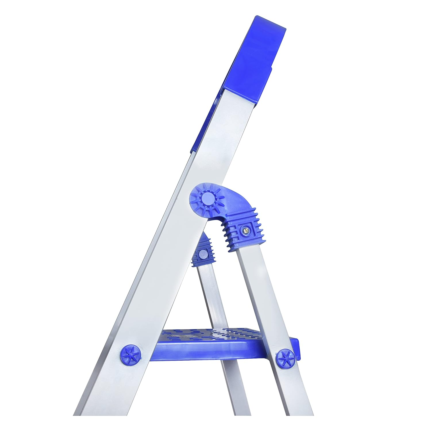 PARASNATH Aluminium Blue Heavy Folding Maple Ladder 7 Step 7.3 Ft - PARASNATH