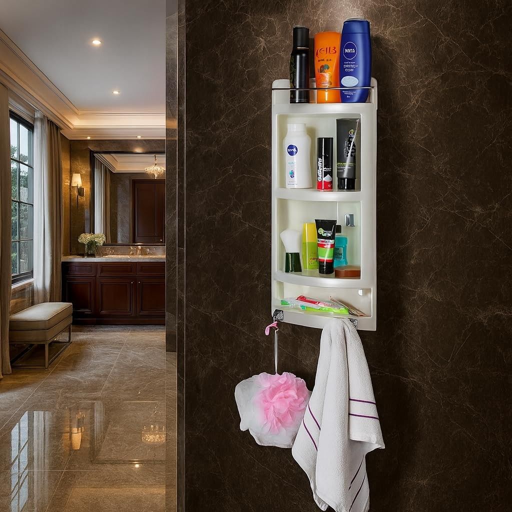 PARASNATH Extra Large Heavy-Duty Corner Cabinet Shelf – Durable, Spacious, Multi-Tier Storage Rack for Kitchen, Bathroom, or Living Room Organization