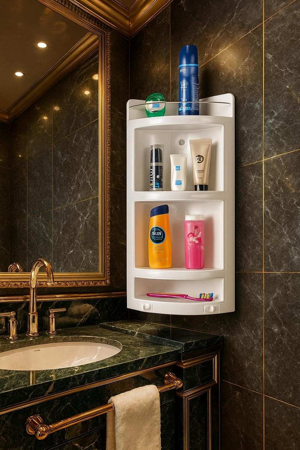 PARASNATH Extra Large Heavy Corner Cabinet Shelf Large