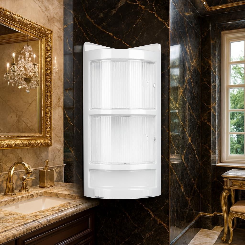 PARASNATH Big Crystal Corner Cabinet Shelf