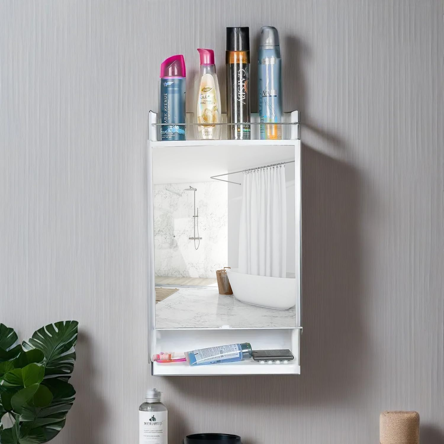 Parasnath Strong and Heavy Rich Look Bathroom Cabinet with Mirror (Made in India) - PARASNATH