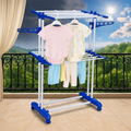 PARASNATH Prime Steel Mini Poll Clothes Drying Stand with Breaking Wheel System- Made in India - PARASNATH