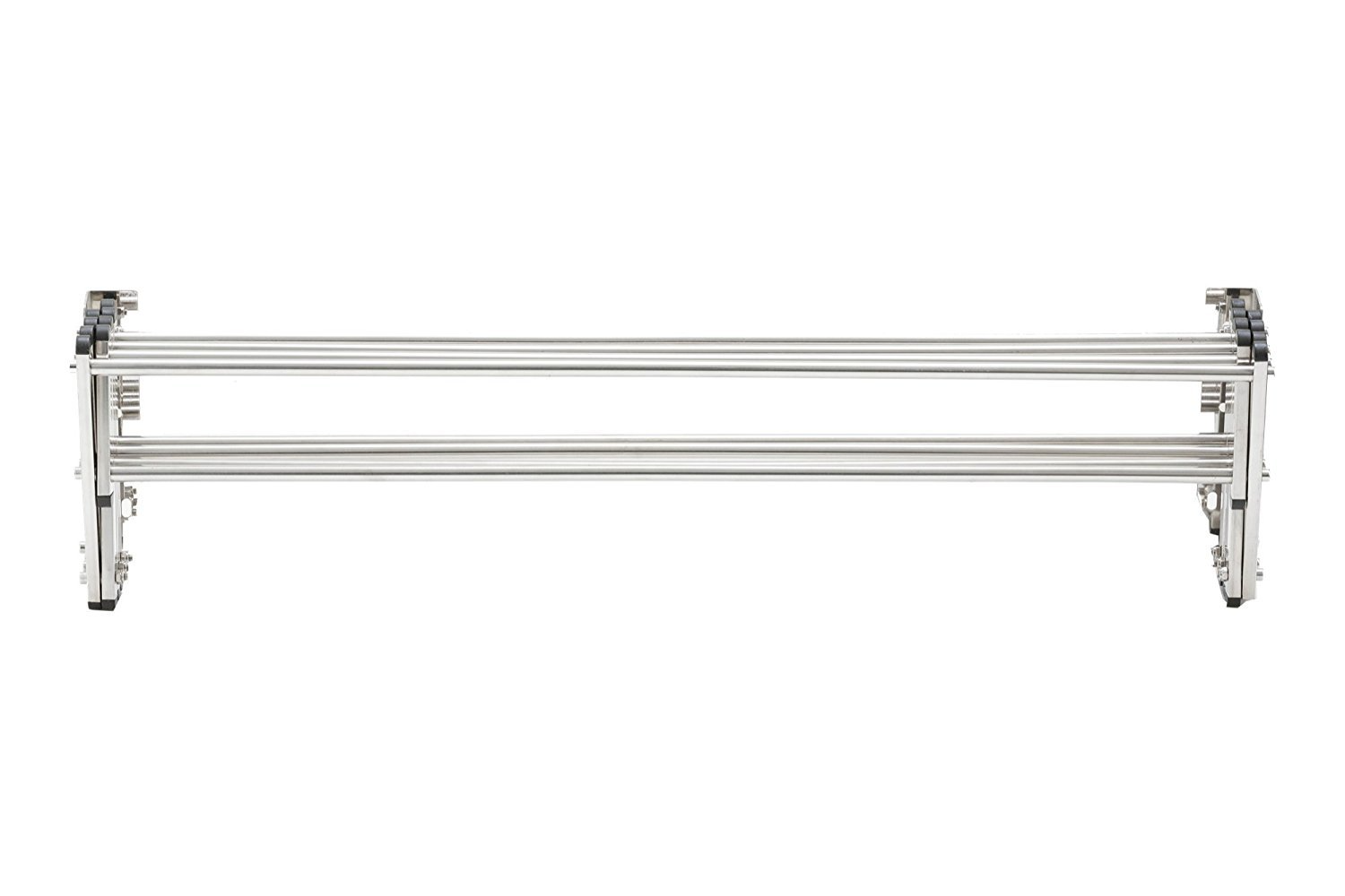 PARASNATH 24 inch Wall Stainless Steel Clothes Drying Stand - 2 Feet - PARASNATH