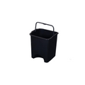 PARASNATH Rattan Design (Black Colour) Pedal Dustbin 11Litre Modern Light-weight Dustbin for Home and Office Black Colour - Made In India - Size 10 inchX10 inchX13 inch - PARASNATH