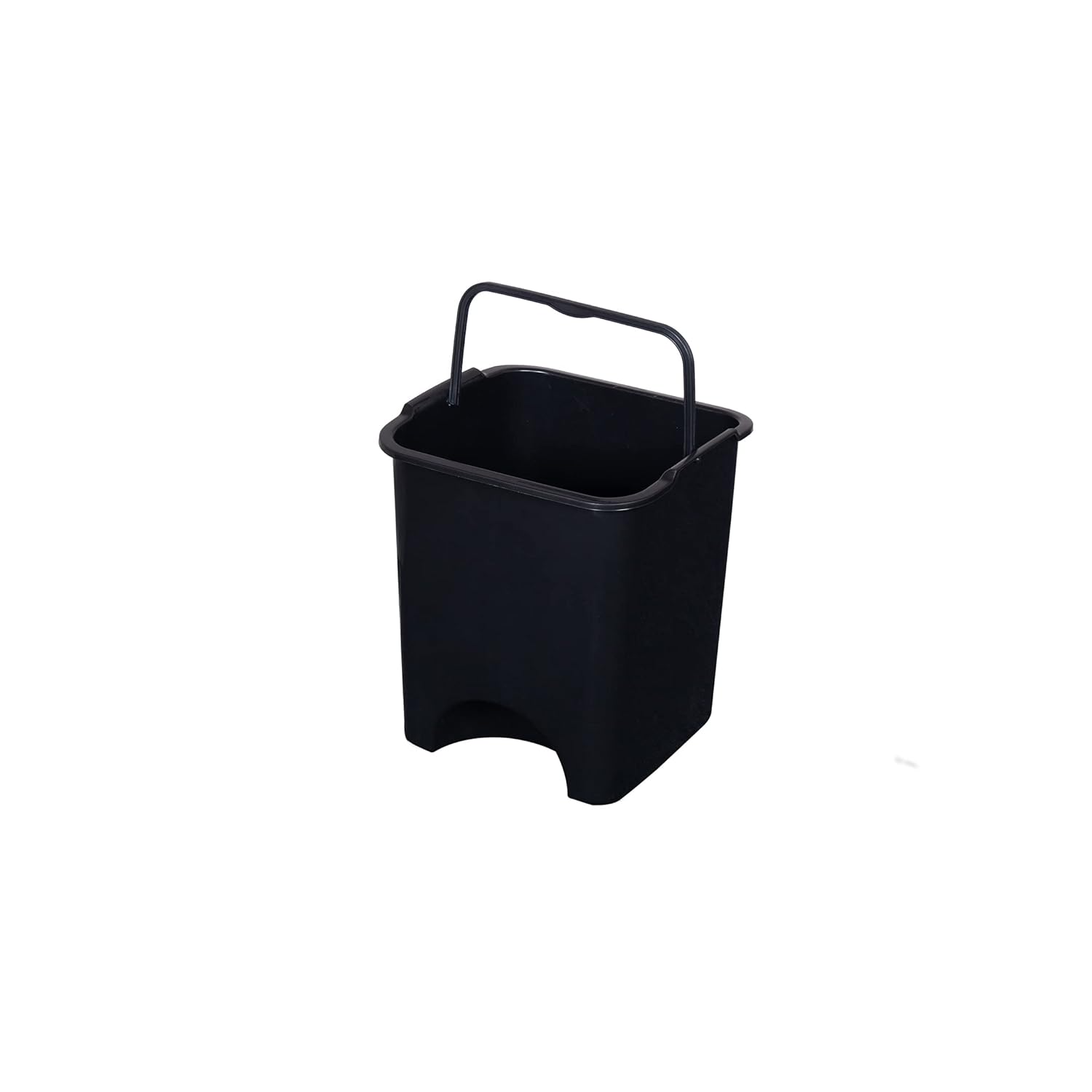 PARASNATH Rattan Design (Black Colour) Pedal Dustbin 11Litre Modern Light-weight Dustbin for Home and Office Black Colour - Made In India - Size 10 inchX10 inchX13 inch - PARASNATH