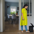 PARASNATH Rattan Design (Black Colour) Pedal Dustbin 11Litre Modern Light-weight Dustbin for Home and Office Black Colour - Made In India - Size 10 inchX10 inchX13 inch - PARASNATH