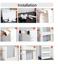 Parasnath 4 Tier Slim Rolling Cart Kitchen Storage Organiser Rack Holder with Wheel - PARASNATH