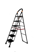 PARASNATH Black Diamond Heavy Folding Ladder With Wide Steps 6 Steps 6.2 Ft - PARASNATH