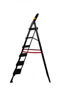 PARASNATH Black Diamond Heavy Folding Ladder With Wide Steps 6 Steps 6.2 Ft - PARASNATH