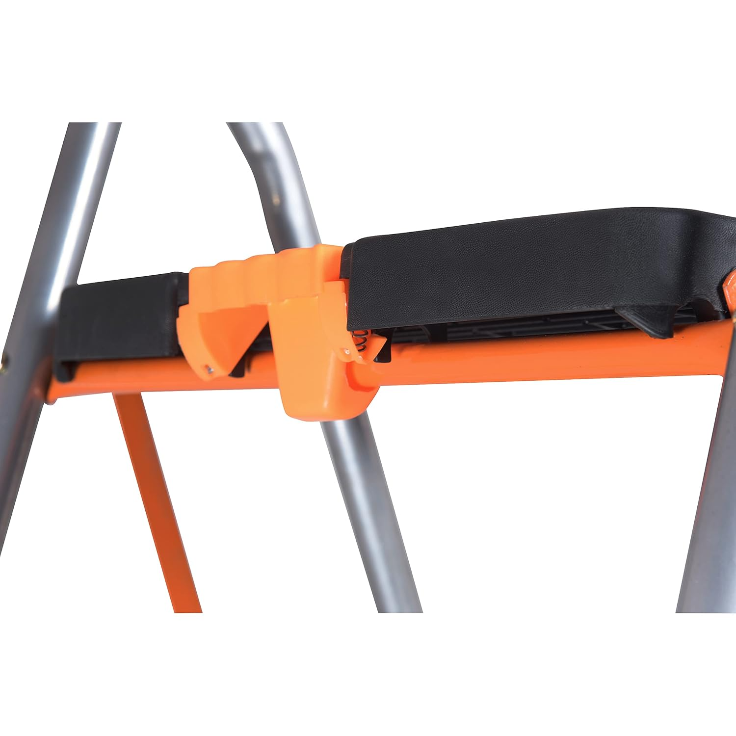 Parasnath Orange Diamond Folding Alloy Steel Ladder with Wide Steps 2 Steps 2.7 FT Ladder (Made in India) - PARASNATH