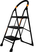 Parasnath Black Diamond Heavy Folding Ladder With Wide Steps 3 Steps 3.1 Ft Ladder - PARASNATH