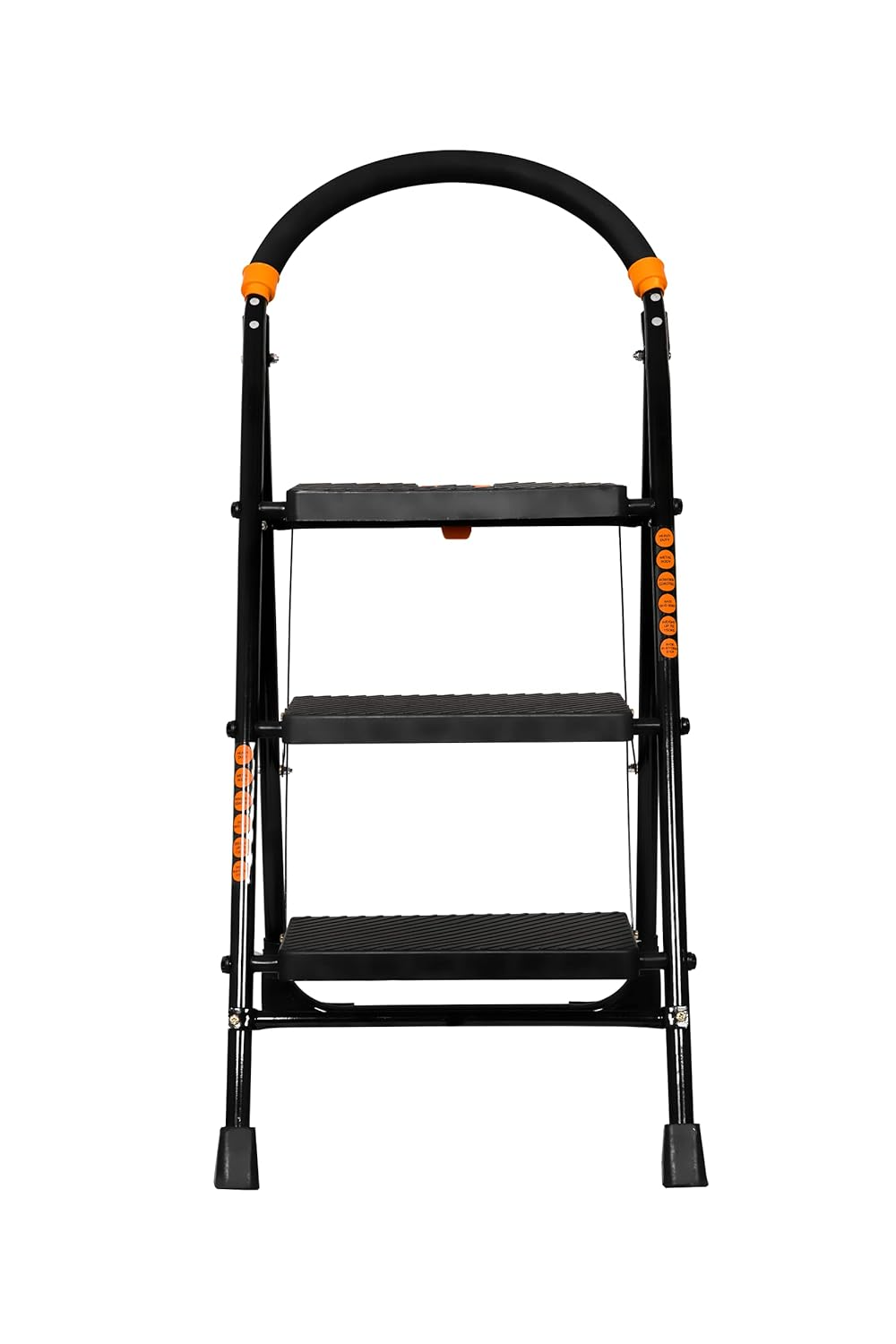 Parasnath Black Diamond Heavy Folding Ladder With Wide Steps 3 Steps 3.1 Ft Ladder - PARASNATH