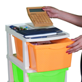 PARASNATH Boxo 5 Layer (Multicolour) Multi-Purpose Modular Drawer Storage System for Home and Office with Trolley Wheels and Anti-Slip Shoes - PARASNATH