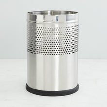 Load image into Gallery viewer, Parasnath Stainless Steel Half Perforated Dustbin, 8L - 8 X 13 Inch - PARASNATH