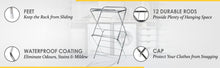 Load image into Gallery viewer, PARASNATH Prime Stainless Steel 12 Rods Extra Large Foldable Cloth Dryer/Clothes Drying Stand - Made in India - PARASNATH