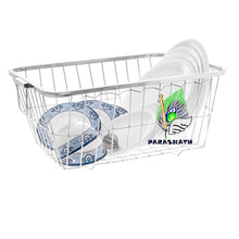 Load image into Gallery viewer, PARASNATH Parasnath Stainless Steel Small Dish Drainer No.1 Tokra, 48 x 37 x18 cm,- (Made in India) - PARASNATH
