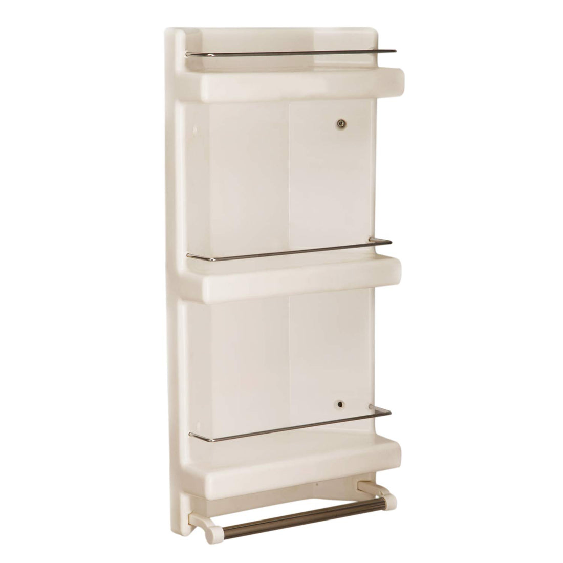 Parasnath Prince Bathroom Corner Cabinet Shelf with Towel Stand - PARASNATH