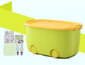 PARASNATH Rolling Storage Container Box (GreenYellow Colour)- 25 Litre Large With Wheels Size (50X33X26 cm) - PARASNATH
