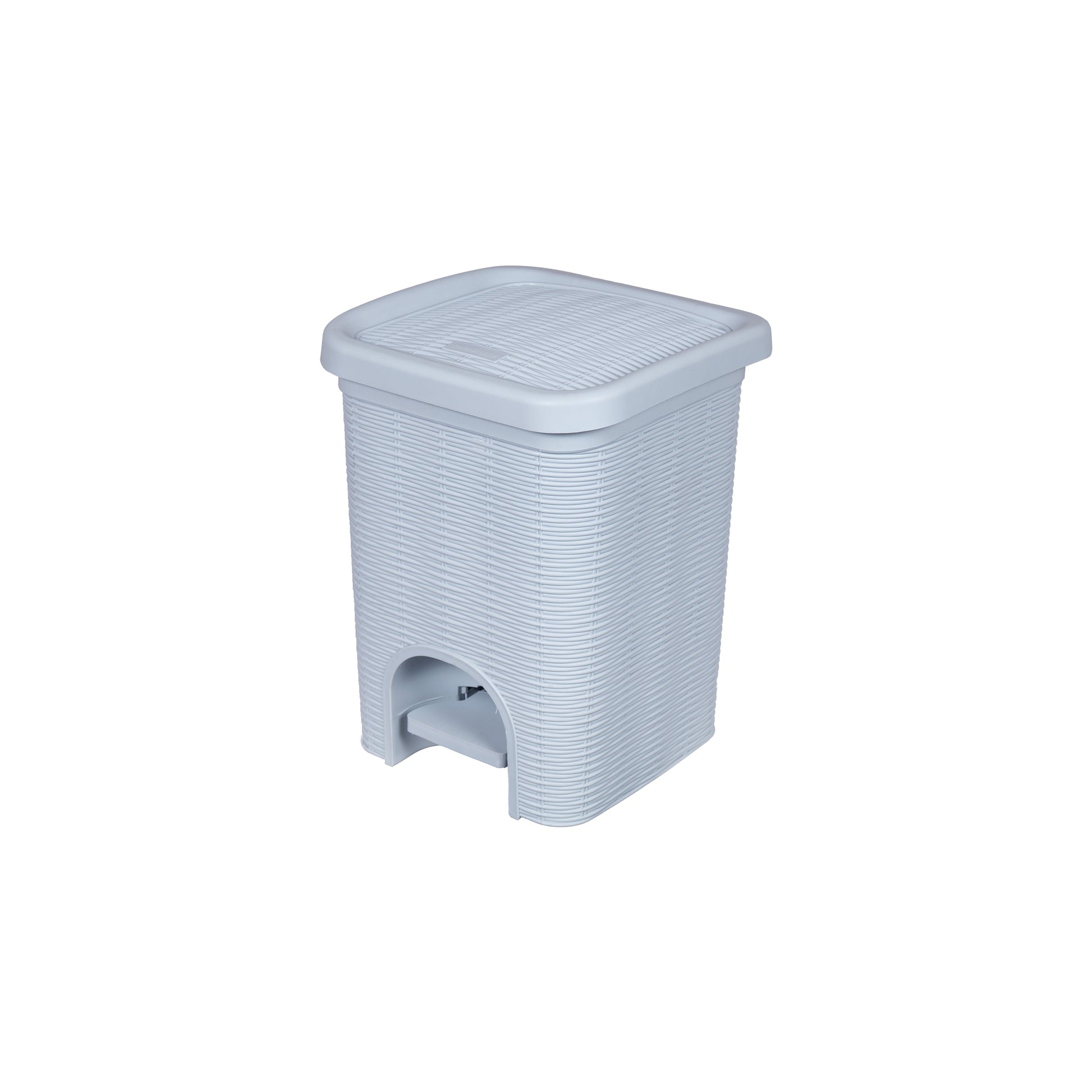 PARASNATH Rattan Design (Purple Colour) Pedal Dustbin 11Litre Modern Light-weight Dustbin for Home and Office Purple Colour - Made In India - Size 10 inchX10 inchX13 inch - PARASNATH