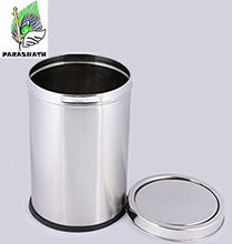 Load image into Gallery viewer, Parasnath Stainless Steel Swing Dustbin, Swing Garbage Bin 10 Litre 8&quot;x12&quot; - PARASNATH