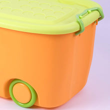 Load image into Gallery viewer, PARASNATH Rolling Storage Container Box (YellowGreen Colour)- 45 Litre Super Large With Wheels Size (59X39X30 cm) - PARASNATH