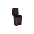 PARASNATH Rattan Design (Brown Colour) Pedal Dustbin 7Litre Modern Light-weight Dustbin for Home and Office Brown Colour - Made In India - Small Size 8 inchX8 inchX11 inch - PARASNATH